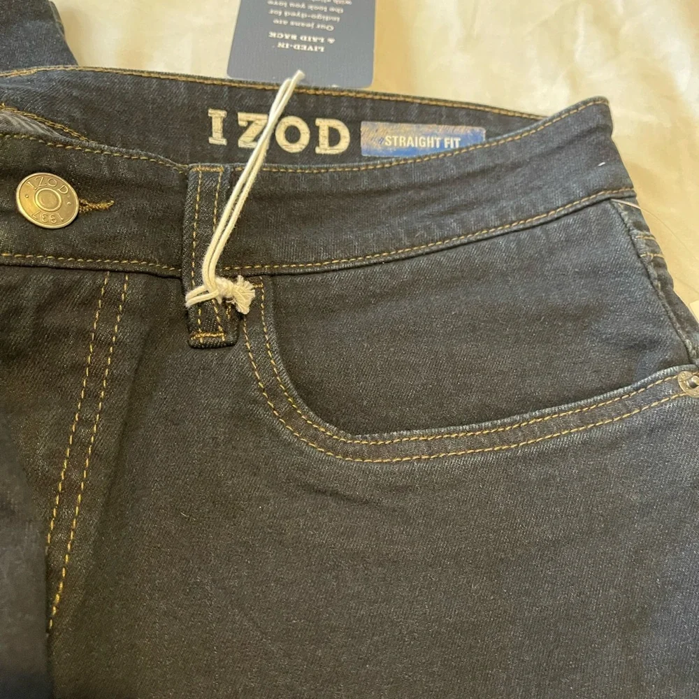 IZOD Stretch Denim jeans-Straight Fit NWT - Picture 5 of 8